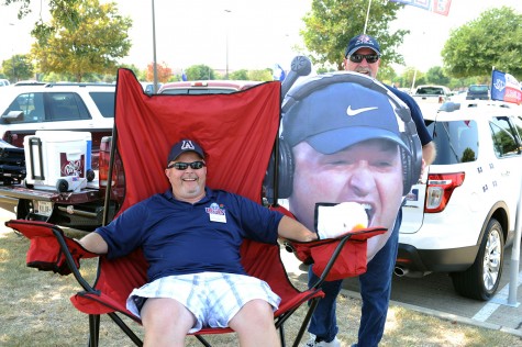 The Balding Eagles showed up early to the first football game to tailgate.