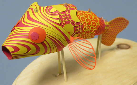 Koi Fish was created by senior Jennifer Herron.