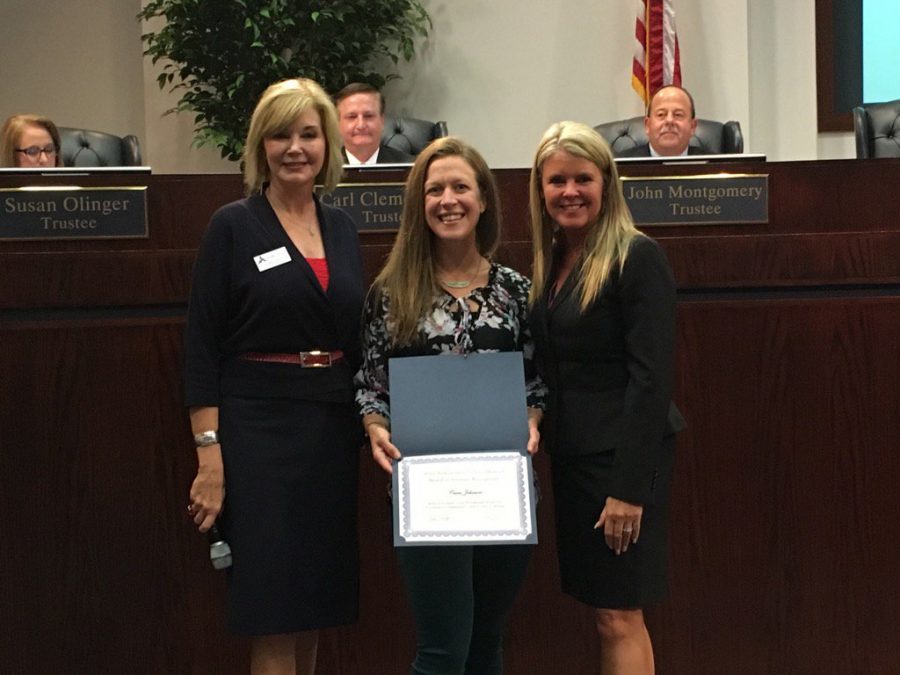 Cara Johnson was a recipient of the Presidential Award for Excellence in Mathematics and Science Teaching