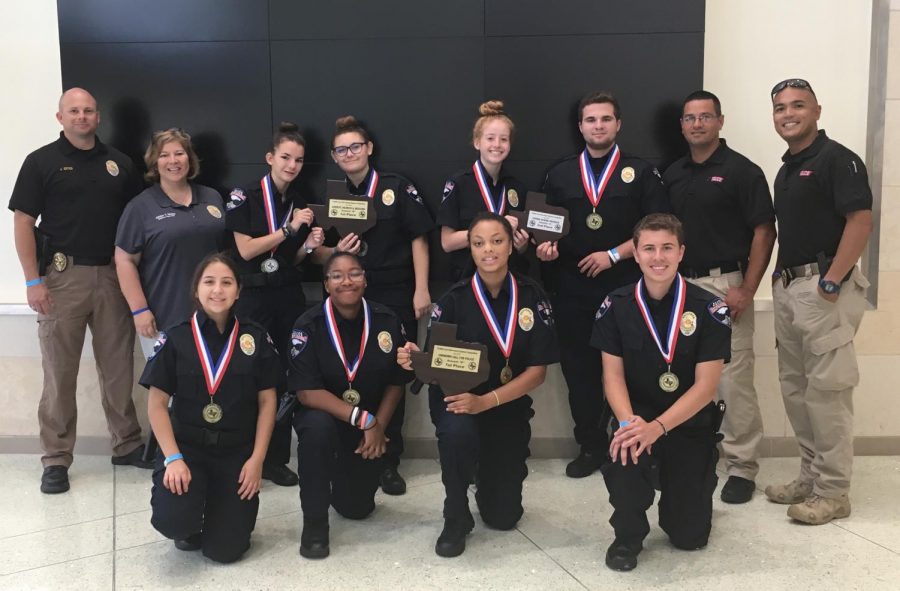 Front row Alexa Murillo, Jalen Doughty, Daylah Washington and Vincent Saia

Back Row: Sgt Jason Erter, Mrs Nickles, Kathryn Wilson, Cameran La Tour, Ashleigh Browne, Chase Miller, Officer Anthony Garcia and Officer Christian Centeno
