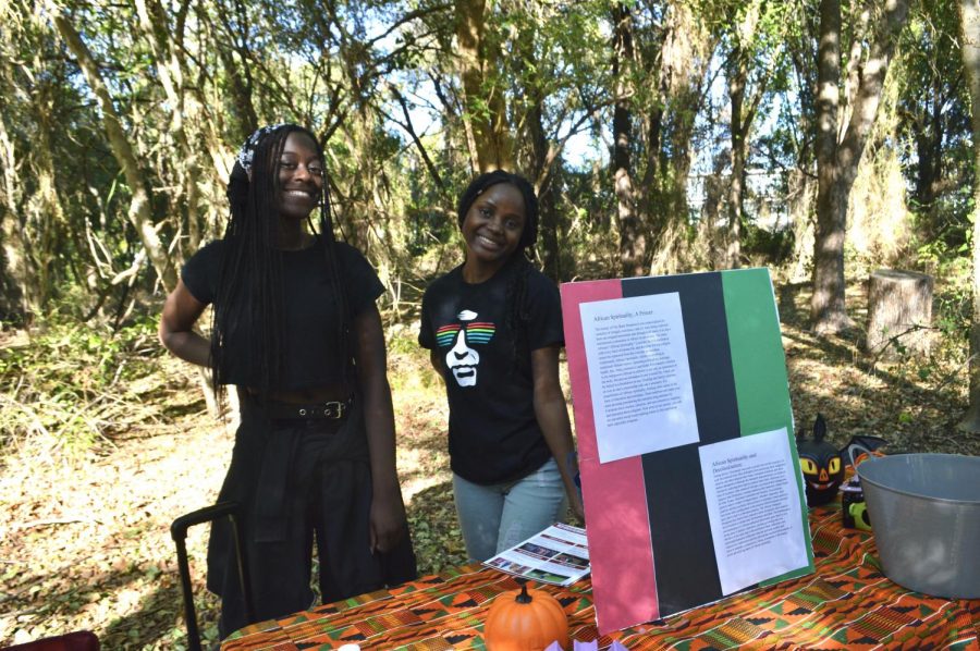 The African Student Organization displayed the club's cultural significance with a poster board at the fall festival.
