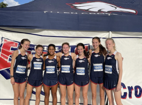 
Picture provided by Brenna Zerby. This is the cross country team at their first race of the season. The team had a great race, and continued on to have a fantastic season overall.
