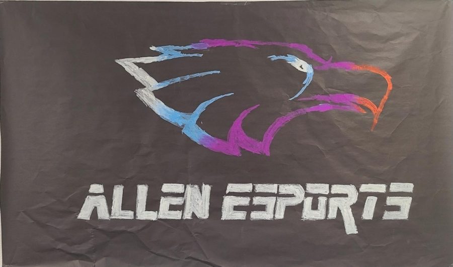 Allen Esports banner outside of K224.