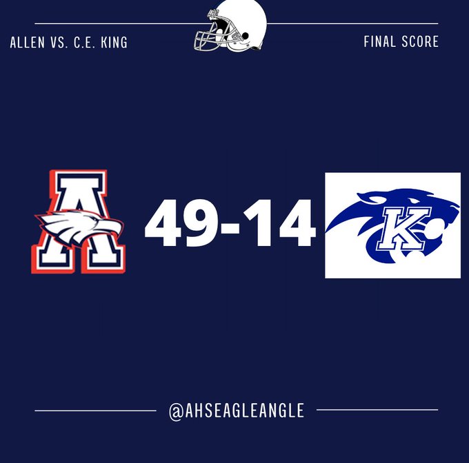 Allen Beats C.E. King, 49-14