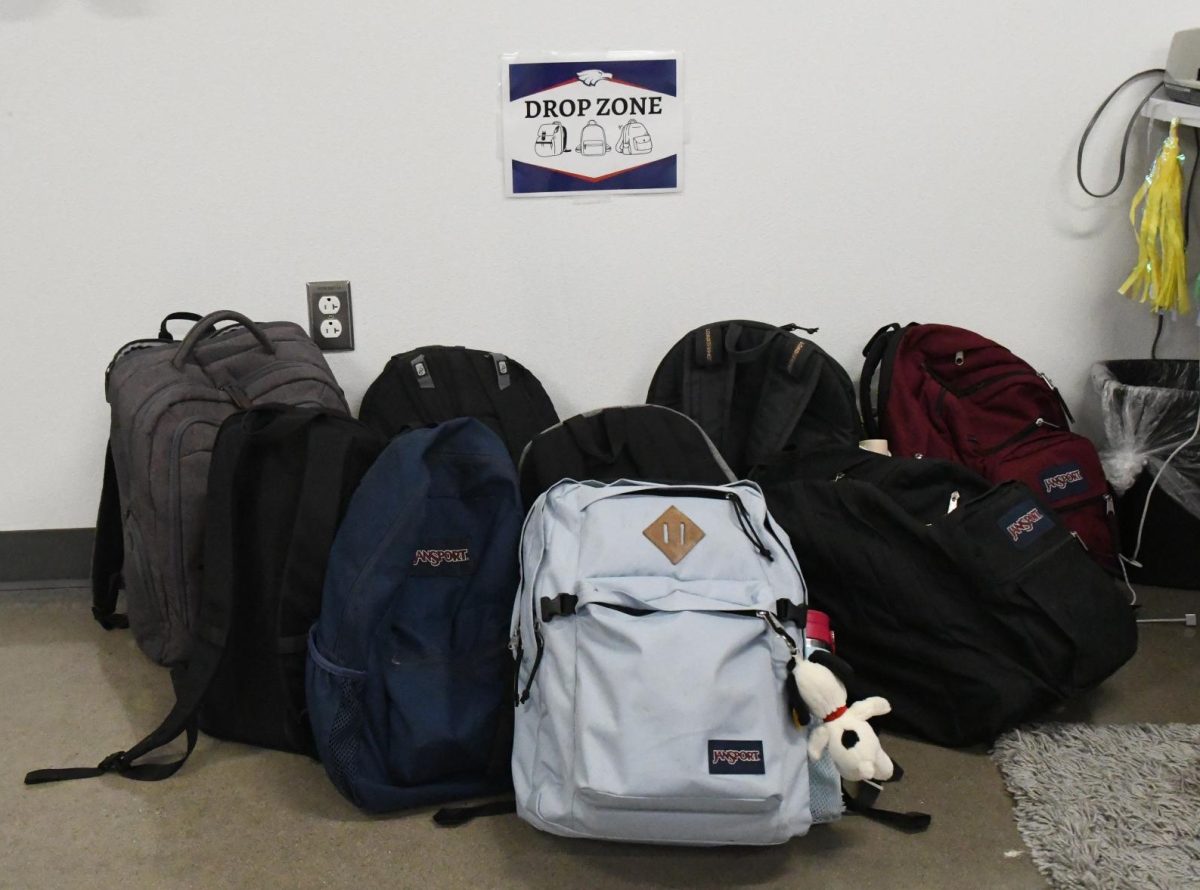 The designated drop zone in room K113. 