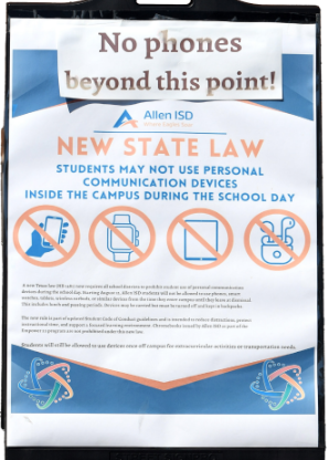 Sign regarding House Bill 1481 stands outside
of the S.T.E.A.M center, Sept. 16, 2025. 